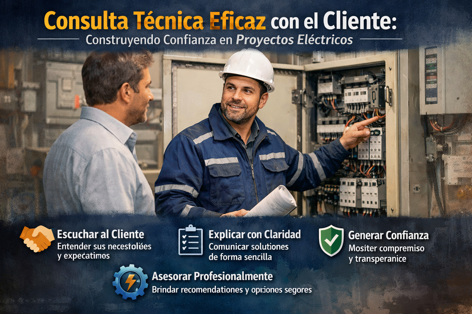 Consulta Técnica Eficaz con el Cliente: Construyendo Confianza en Proyectos Eléctricos